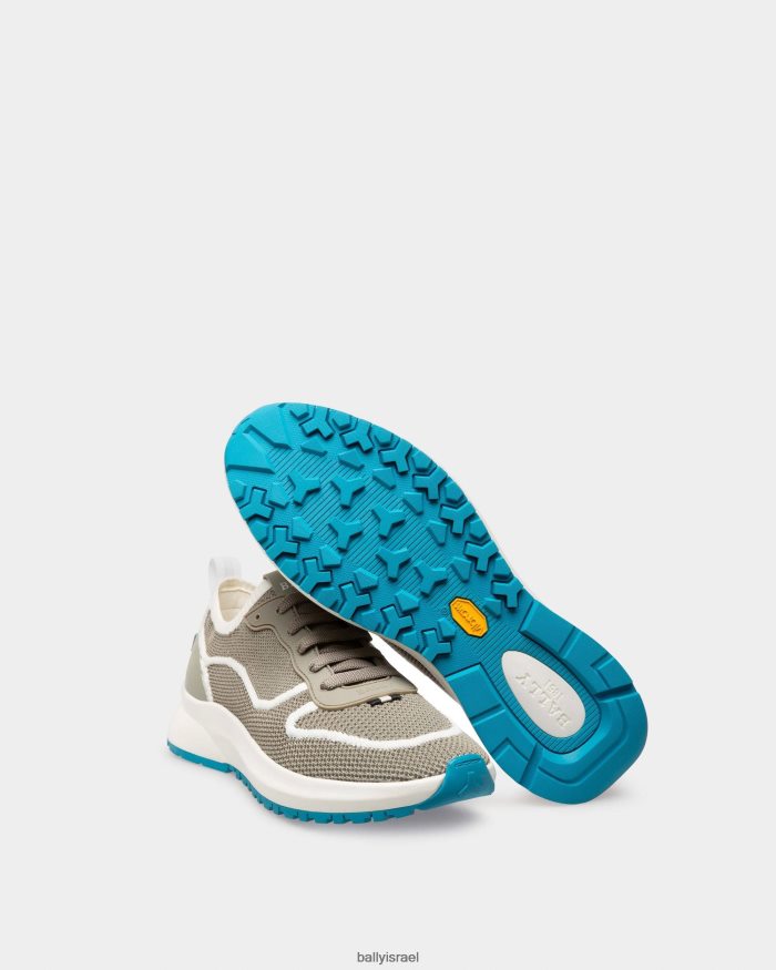 לבן Bally נעלי רשת davyn ועור גברים הַנעָלָה AS12D935