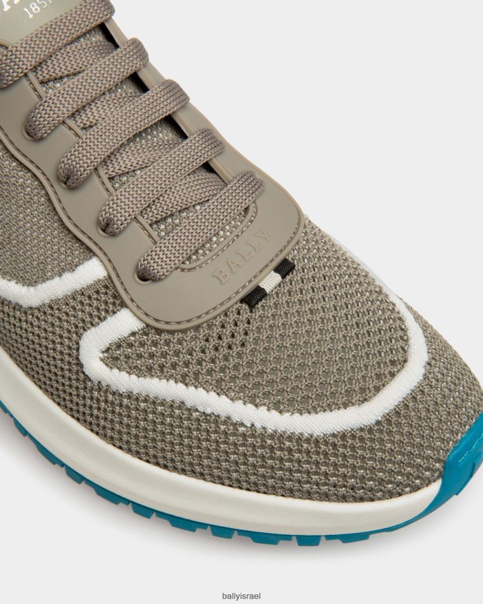 לבן Bally נעלי רשת davyn ועור גברים הַנעָלָה AS12D935