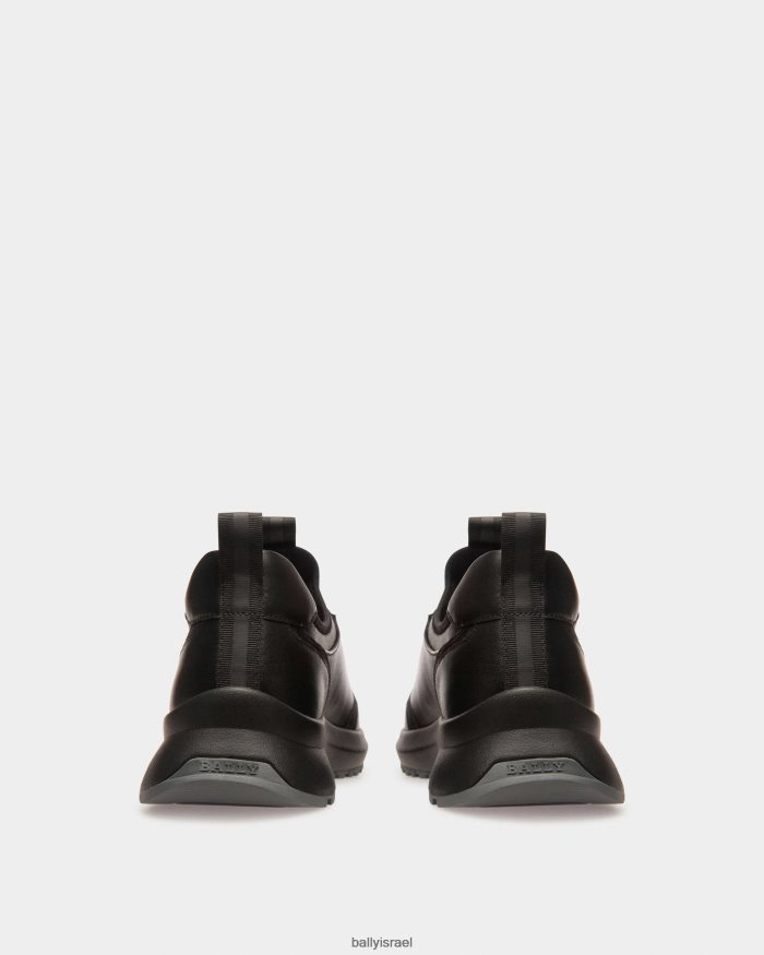 שָׁחוֹר Bally נעלי ספורט מעור deven גברים הַנעָלָה AS12D405