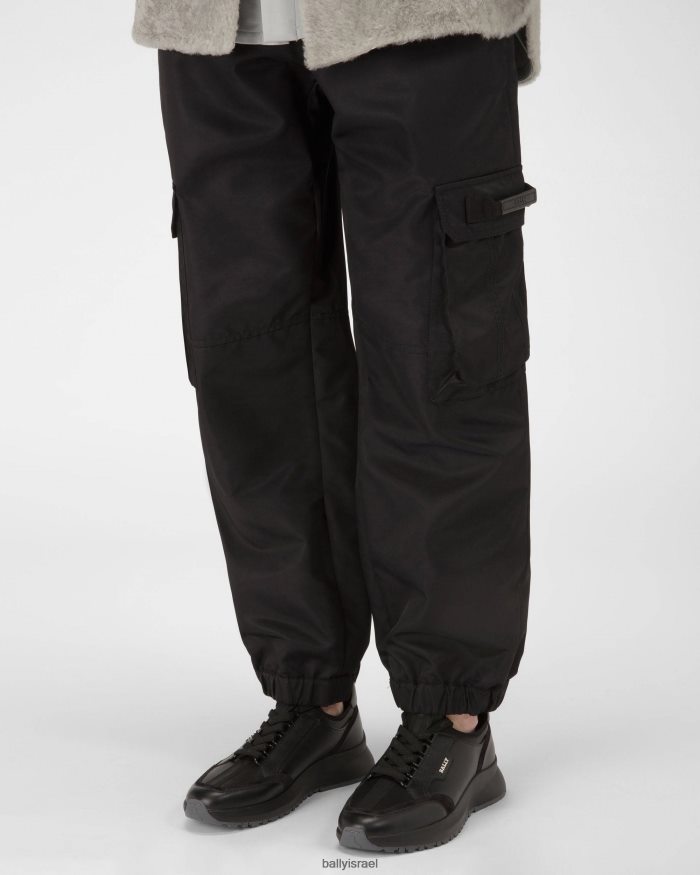 שָׁחוֹר Bally נעלי ספורט מעור deven גברים הַנעָלָה AS12D405