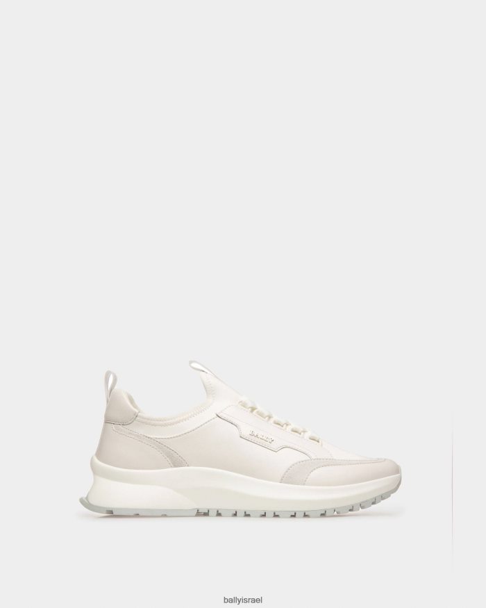 לבן Bally נעלי ספורט מעור deven גברים הַנעָלָה AS12D406