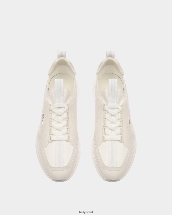 לבן Bally נעלי ספורט מעור deven גברים הַנעָלָה AS12D406