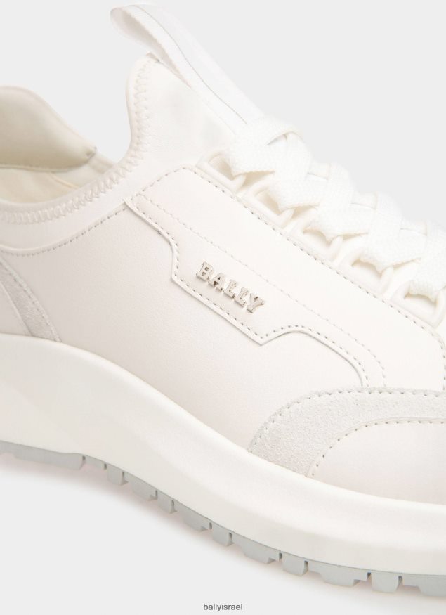 לבן Bally נעלי ספורט מעור deven גברים הַנעָלָה AS12D406