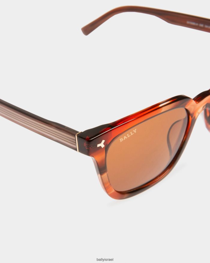 חום Bally eben acetate משקפי שמש אצטט גברים אביזרים AS12D417