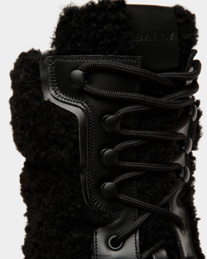 שָׁחוֹר Bally מגפי enga פרווה מלאכותית גברים הַנעָלָה AS12D1034