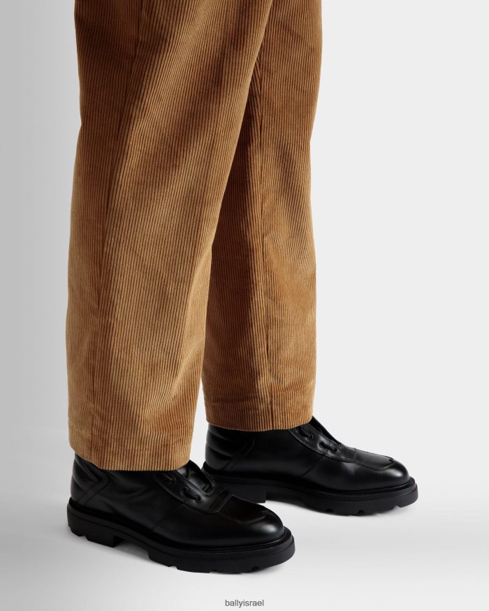 שָׁחוֹר Bally מגפי enga עור גברים הַנעָלָה AS12D458