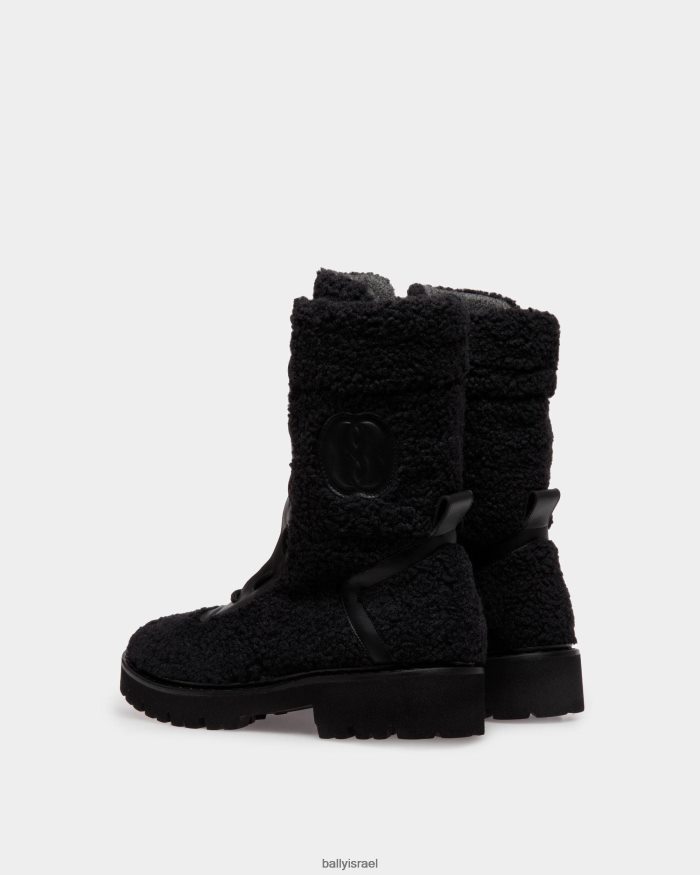 שָׁחוֹר Bally מגפי enga עור נשים הַנעָלָה AS12D540