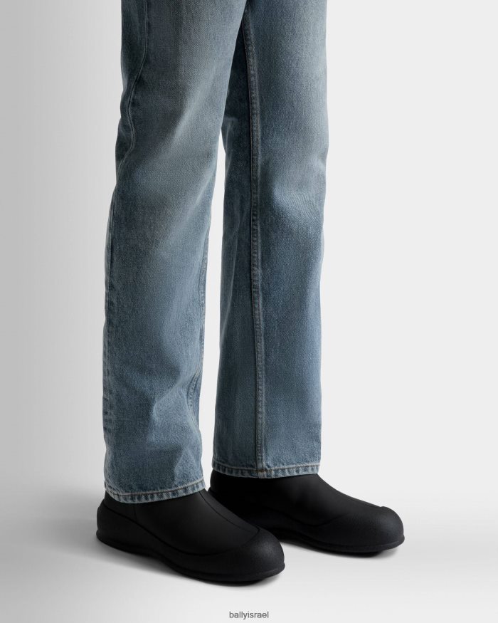 שָׁחוֹר Bally עור מגפי שלג frei גברים הַנעָלָה AS12D887