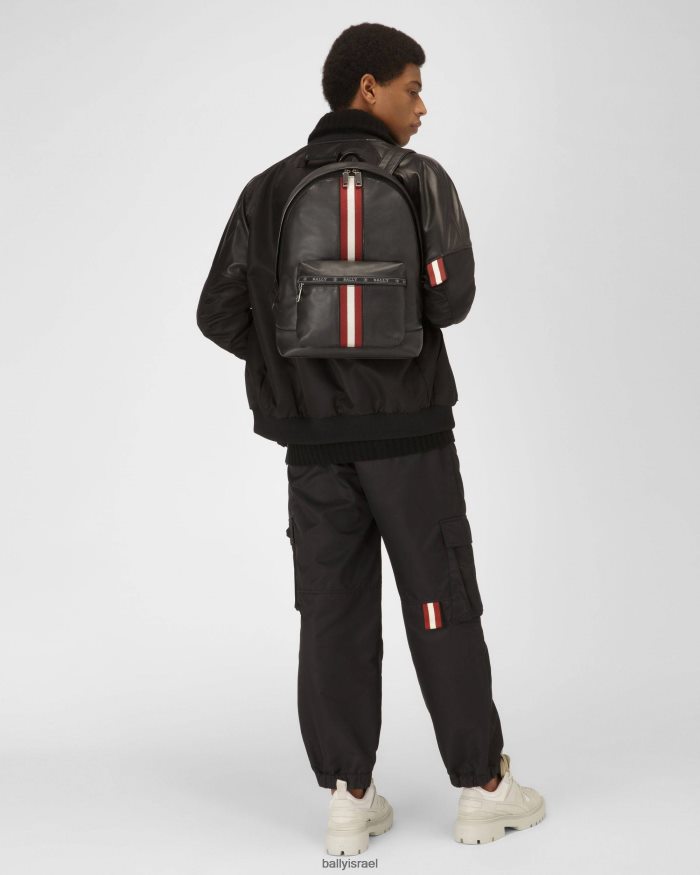 שָׁחוֹר Bally תיק גב מעור harper גברים אביזרים AS12D242