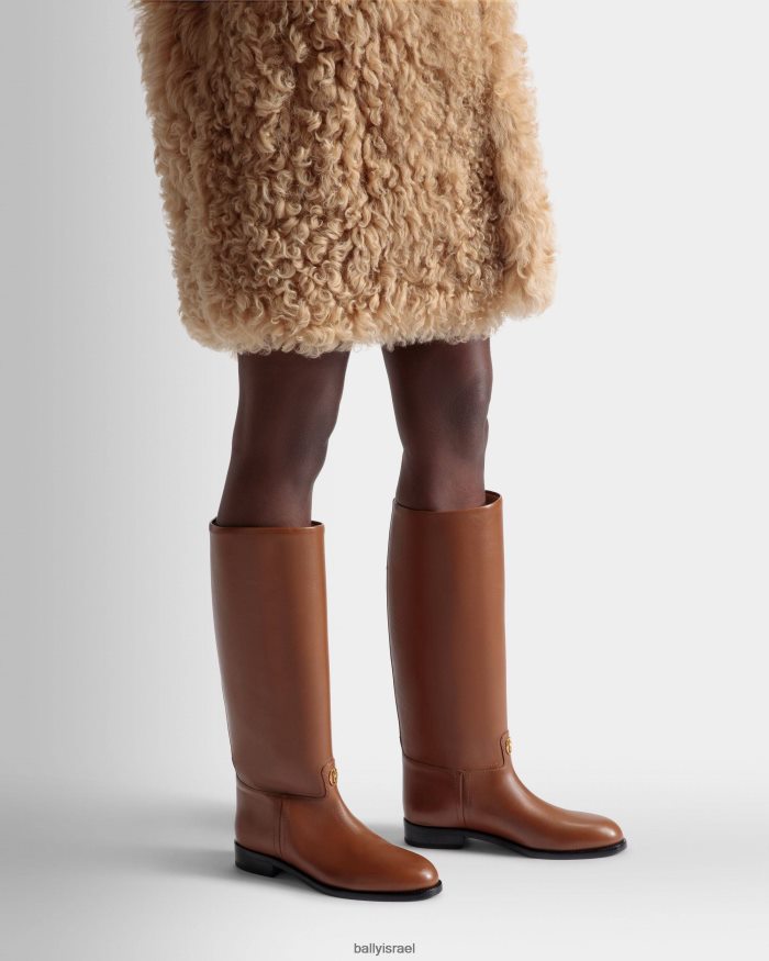 חום Bally מגפיים ארוכים של huntington עור נשים הַנעָלָה AS12D706