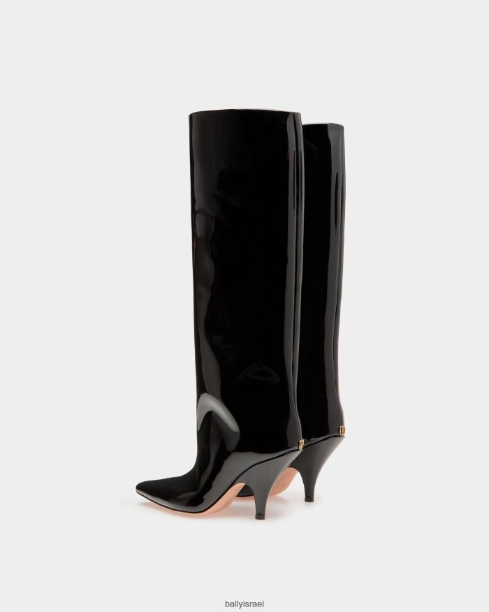 שָׁחוֹר Bally מגפיים ארוכים של katy עור נשים הַנעָלָה AS12D529