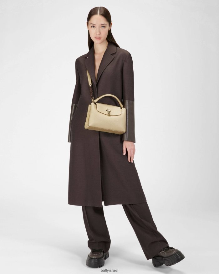 בז' Bally תיק ידית עליונה מעור layka נשים אביזרים AS12D705