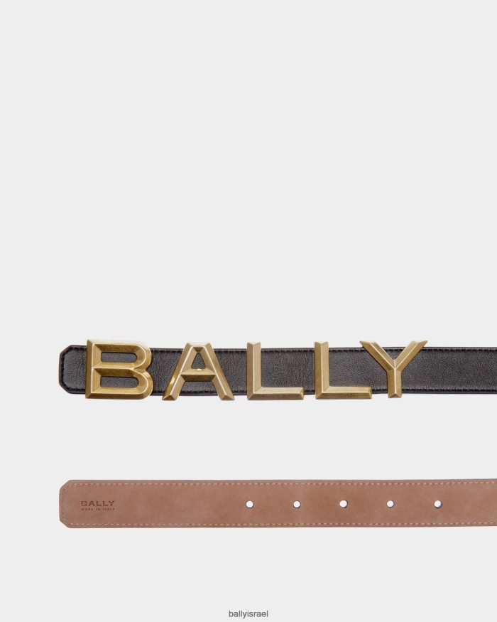 שָׁחוֹר Bally חגורה הפיכה של logomania 25 מ