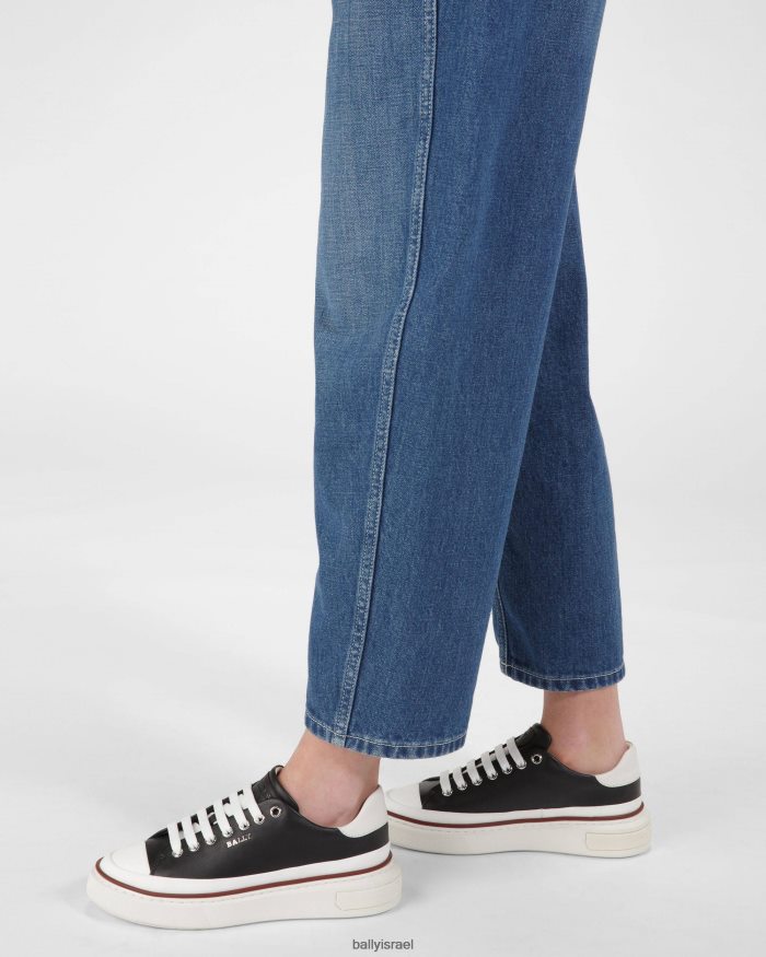 שָׁחוֹר Bally נעלי ספורט מעור maily נשים הַנעָלָה AS12D652