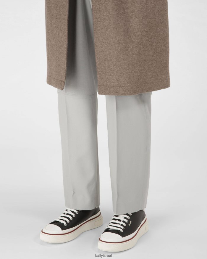 שָׁחוֹר Bally נעלי ספורט מעור maily גברים הַנעָלָה AS12D816