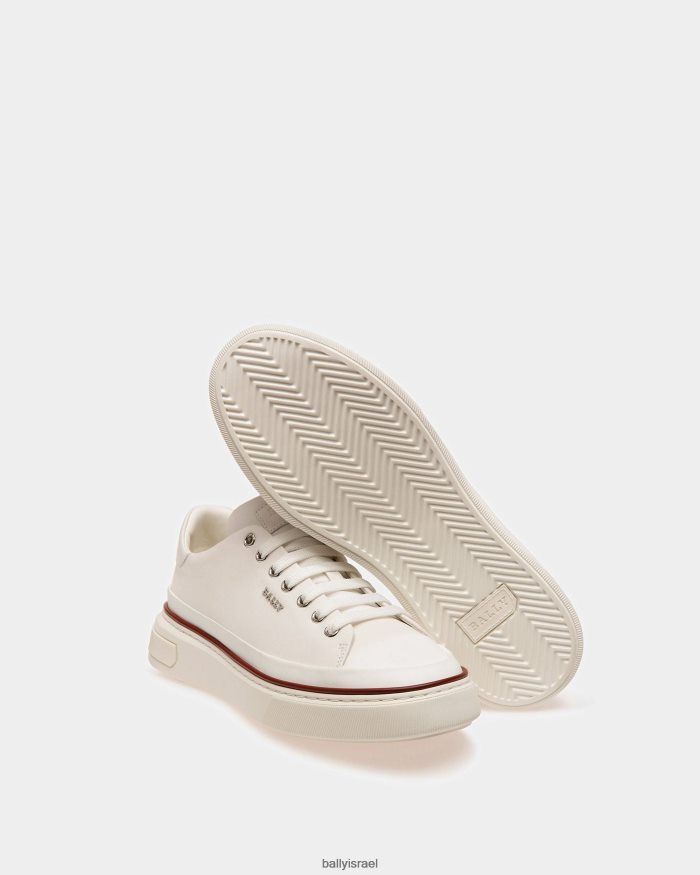 לבן Bally נעלי ספורט מעור maily גברים הַנעָלָה AS12D933