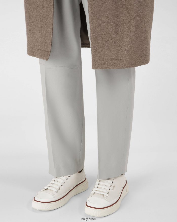 לבן Bally נעלי ספורט מעור maily גברים הַנעָלָה AS12D933