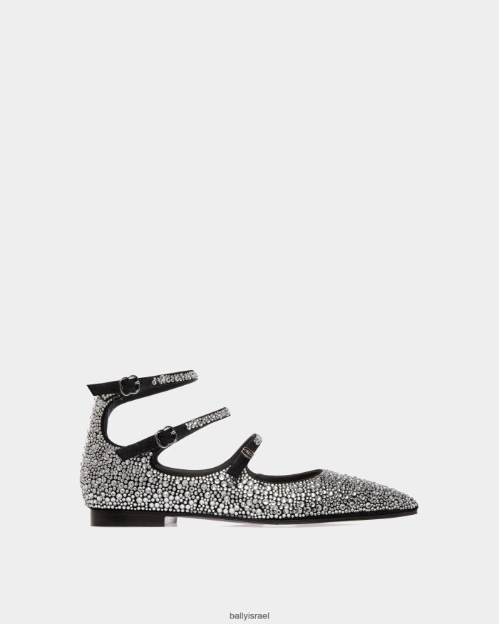 שָׁחוֹר Bally marilou שטוח משאבות עור נשים הַנעָלָה AS12D585