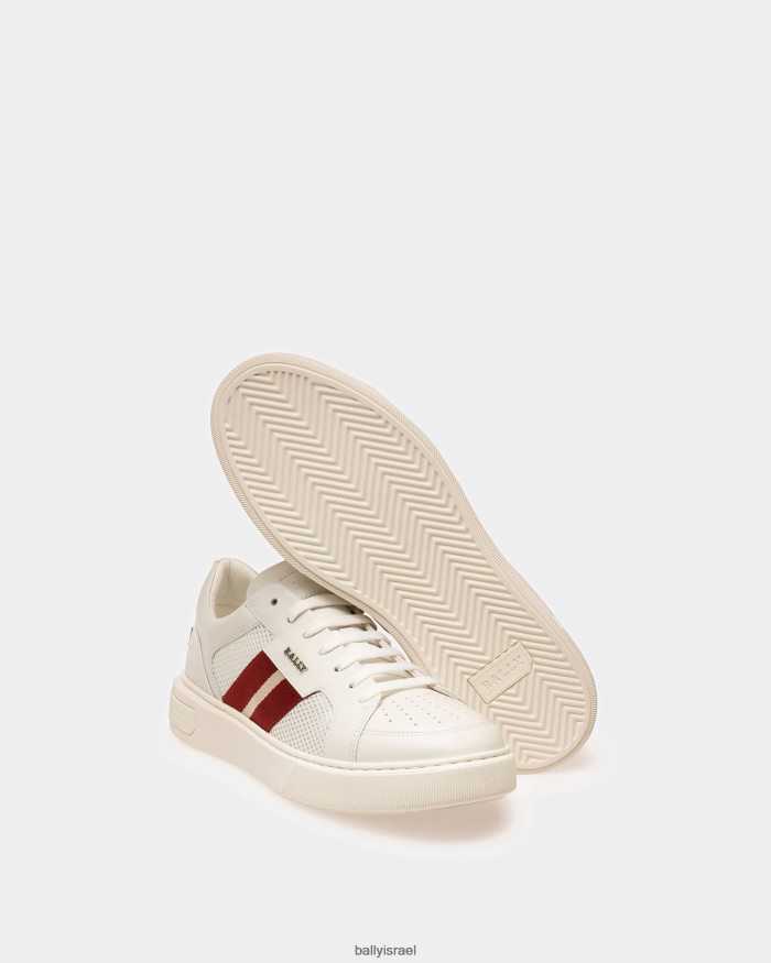 לבן Bally נעלי ספורט מעור melys גברים הַנעָלָה AS12D205