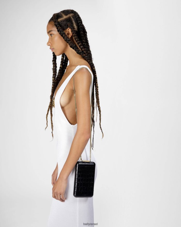 שָׁחוֹר Bally microbag מובנה נשים אביזרים AS12D675