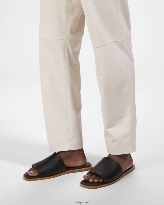 שָׁחוֹר Bally סנדלי עור sabian גברים הַנעָלָה AS12D906