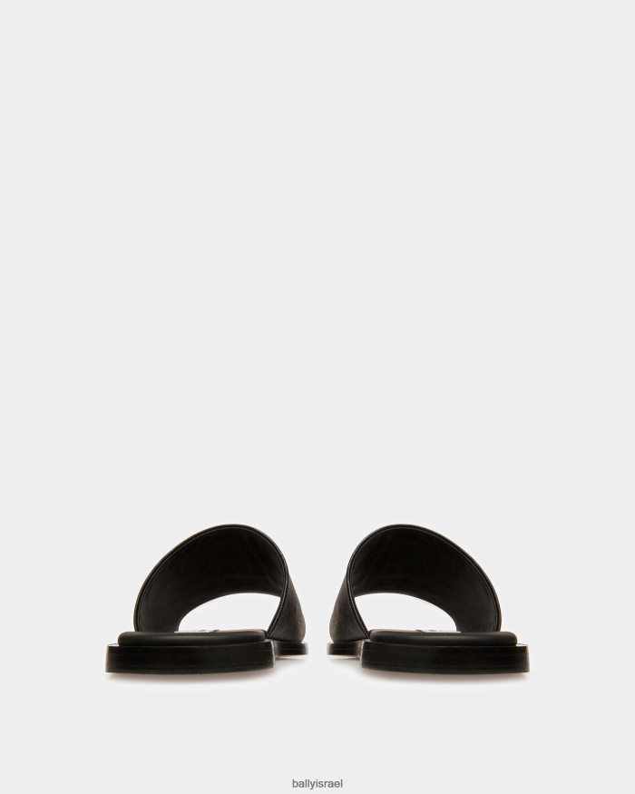 שָׁחוֹר Bally סנדלי עור sabian גברים הַנעָלָה AS12D922