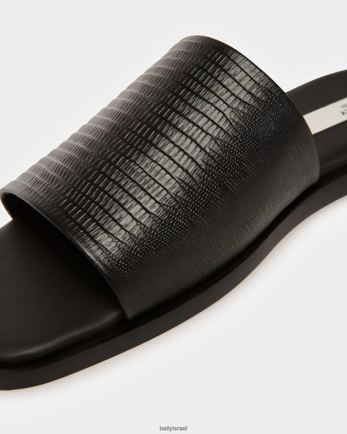 שָׁחוֹר Bally סנדלי עור sabian גברים הַנעָלָה AS12D922