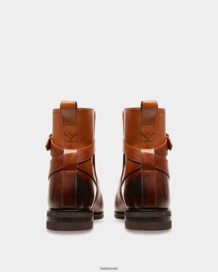 חום Bally מגפי עור scaviel גברים הַנעָלָה AS12D937