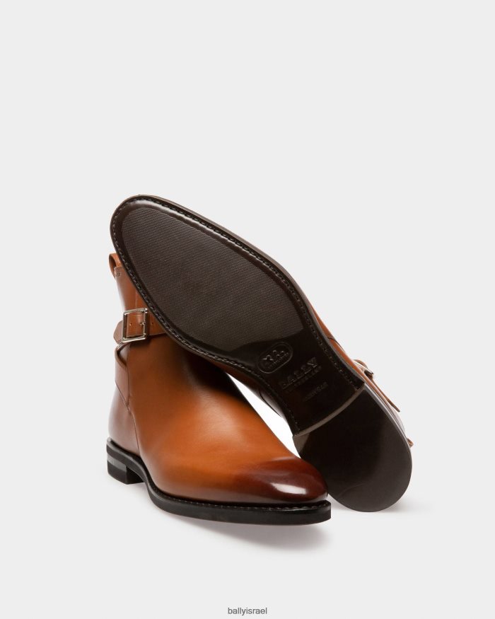 חום Bally מגפי עור scaviel גברים הַנעָלָה AS12D937