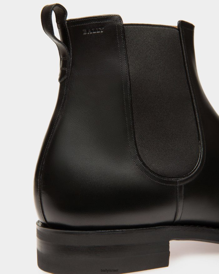 שָׁחוֹר Bally מגף עור scavone גברים הַנעָלָה AS12D316