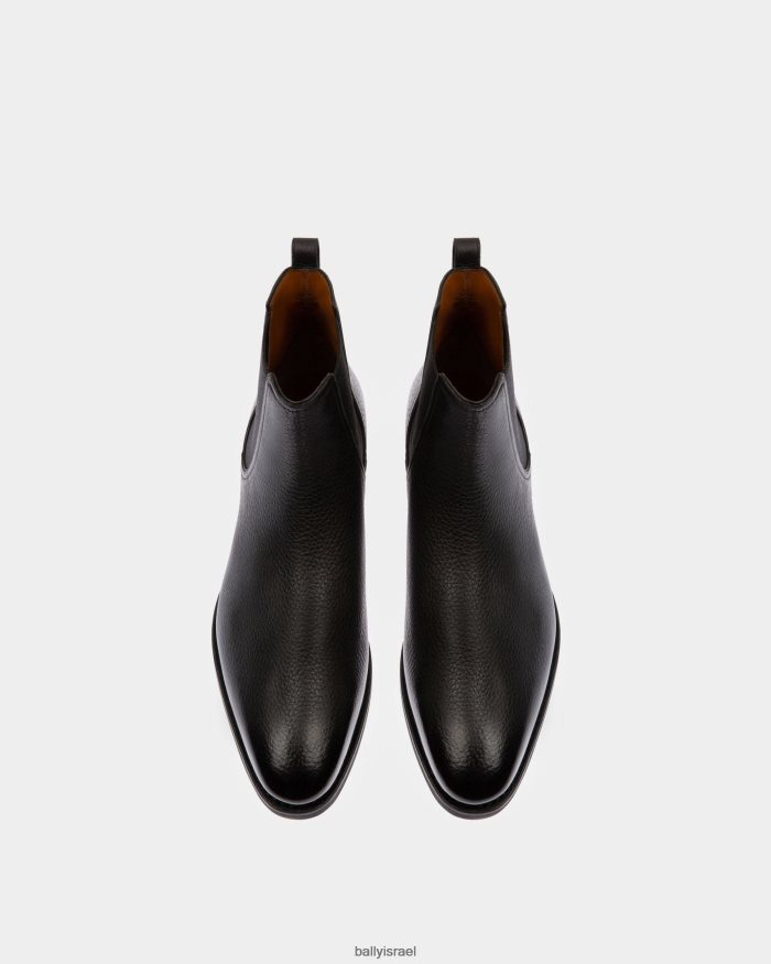 שָׁחוֹר Bally מגף עור scavone גברים הַנעָלָה AS12D322