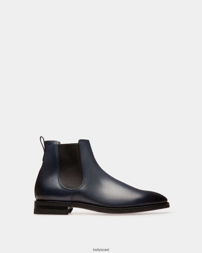 כְּחוֹל Bally מגפי עור scavone גברים הַנעָלָה AS12D928