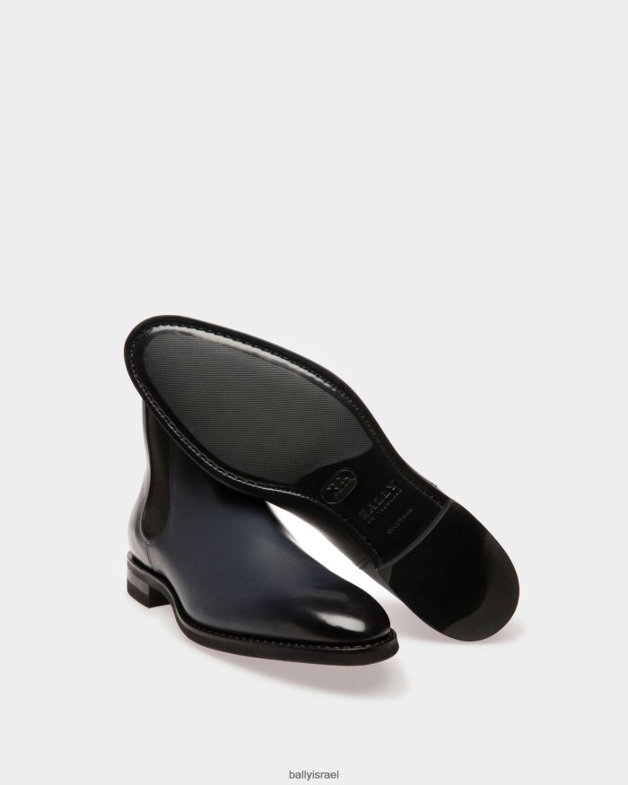 כְּחוֹל Bally מגפי עור scavone גברים הַנעָלָה AS12D928