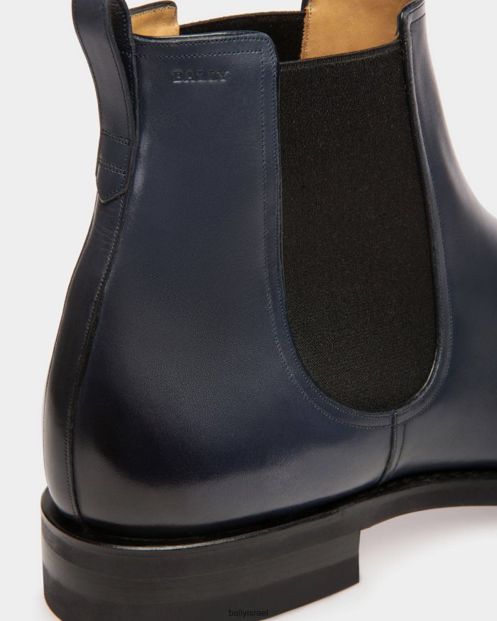 כְּחוֹל Bally מגפי עור scavone גברים הַנעָלָה AS12D928