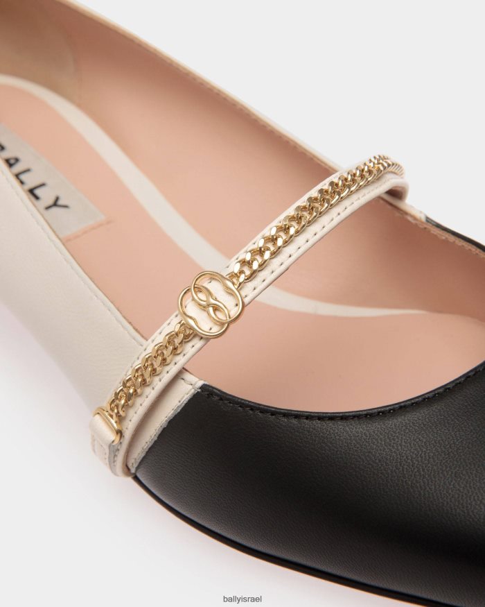 שָׁחוֹר Bally עור משאבת sylt מרי-ג'יין נשים הַנעָלָה AS12D146