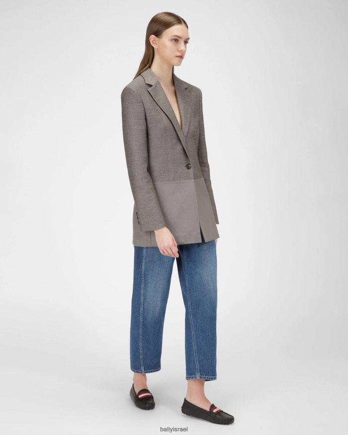 שָׁחוֹר Bally w נהגים מעור נשים הַנעָלָה AS12D653