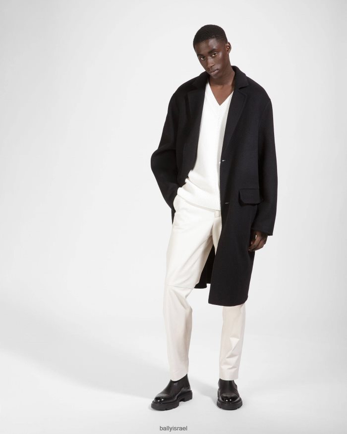 שָׁחוֹר Bally מגפי עור zecron גברים הַנעָלָה AS12D879