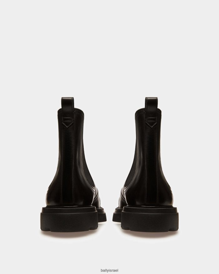 שָׁחוֹר Bally מגפי עור zecron גברים הַנעָלָה AS12D879