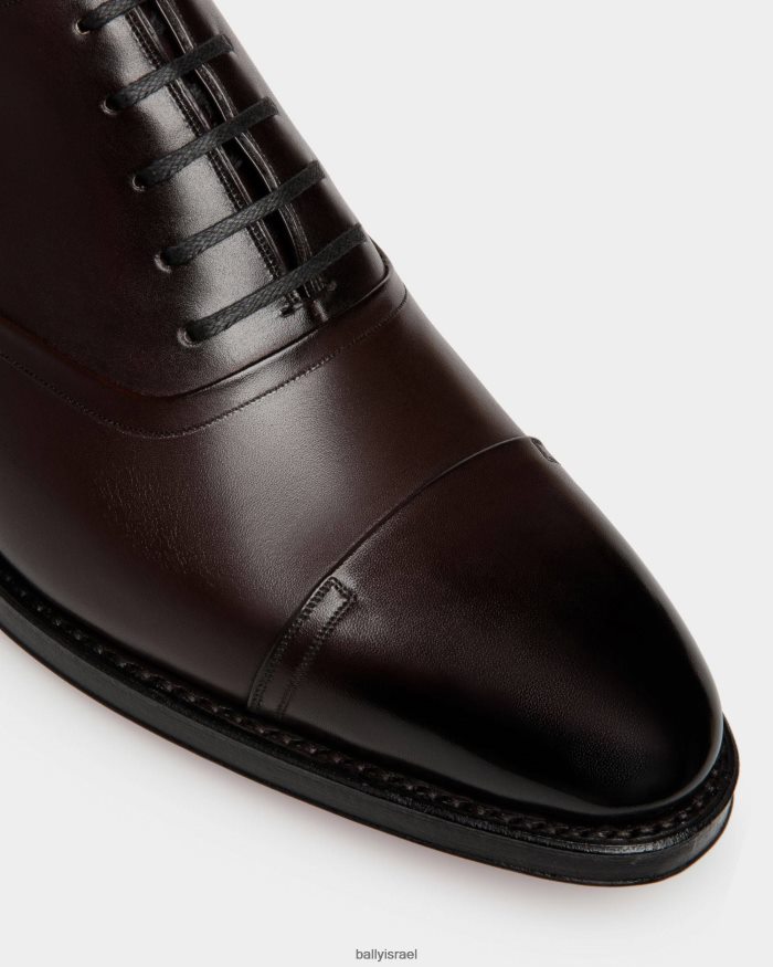חום Bally סופר נעלי אוקספורד עור גברים הַנעָלָה AS12D260