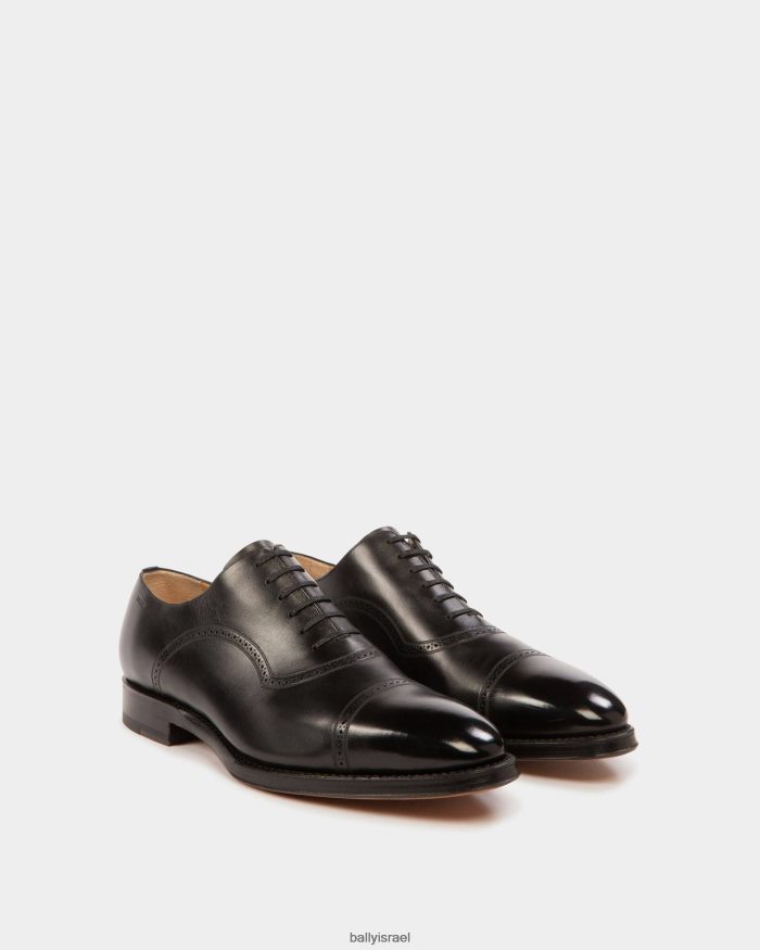שָׁחוֹר Bally נעלי אוקספורד מעור סקניו גברים הַנעָלָה AS12D267