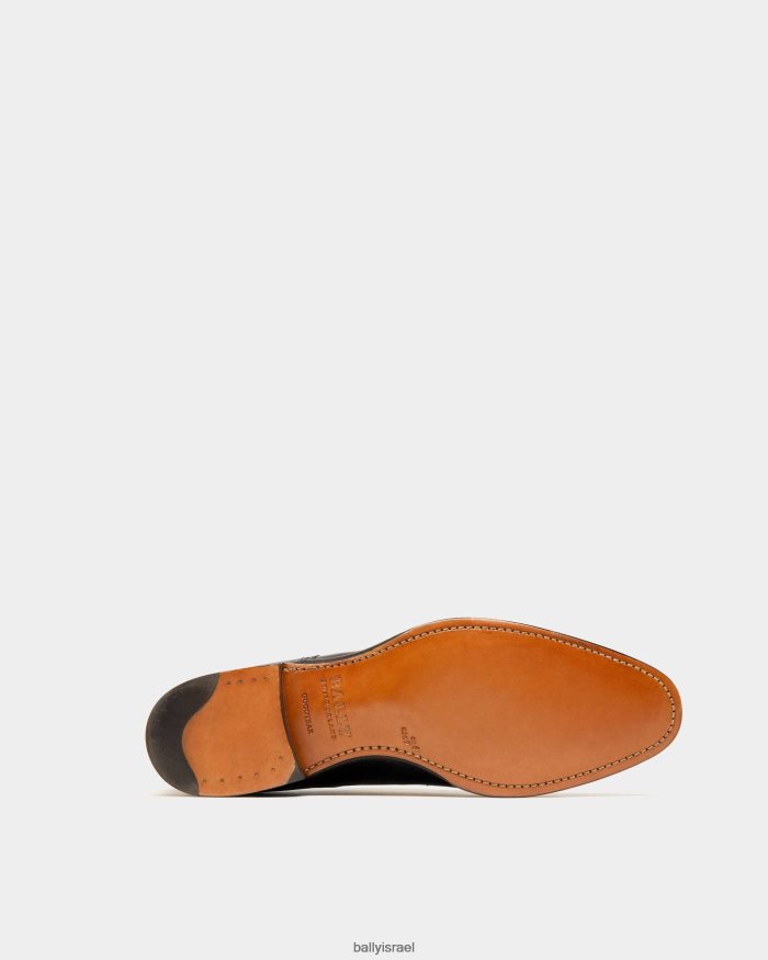 שָׁחוֹר Bally נעלי אוקספורד עור גברים הַנעָלָה AS12D274