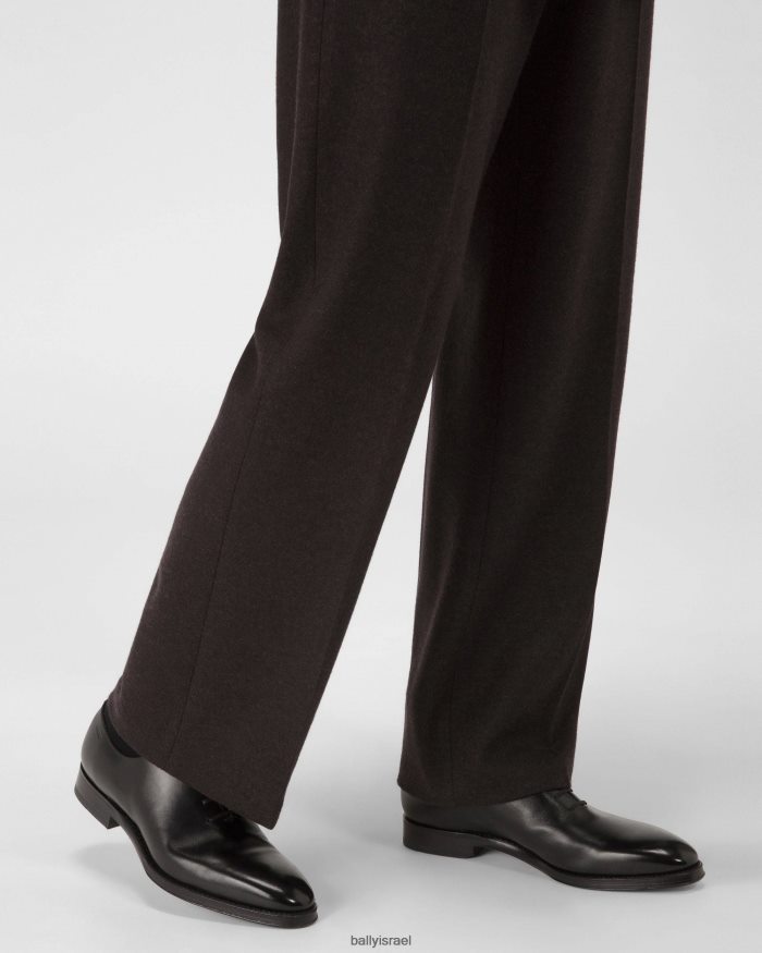 שָׁחוֹר Bally נעלי אוקספורד מעור גוער גברים הַנעָלָה AS12D313