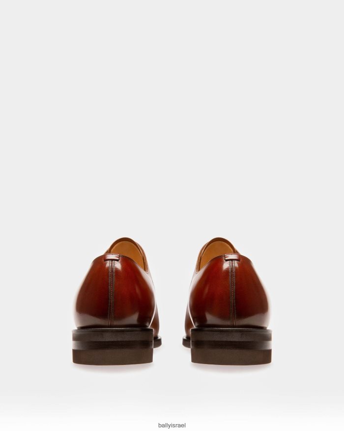 חום Bally נעלי אוקספורד מעור סקוטי גברים הַנעָלָה AS12D314