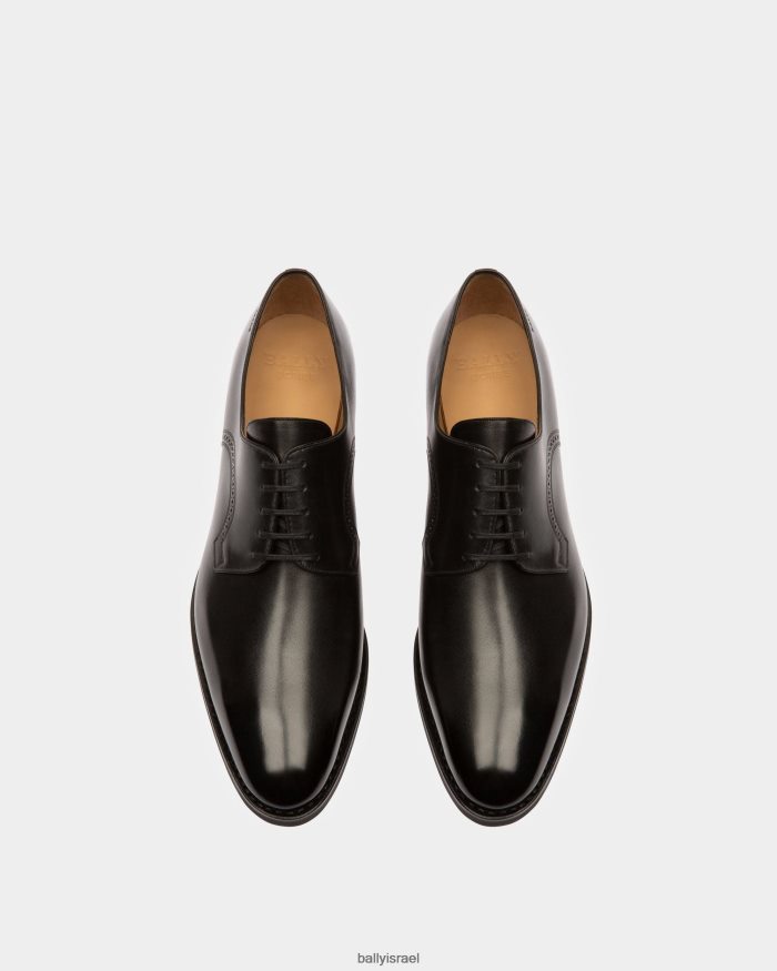 שָׁחוֹר Bally נעל שרוכים מעור scrivani דרבי גברים הַנעָלָה AS12D320